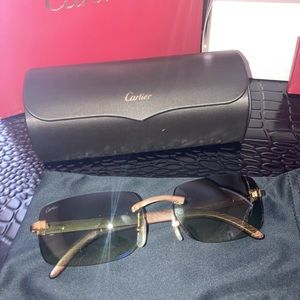 Official Cartier Wood Glasses